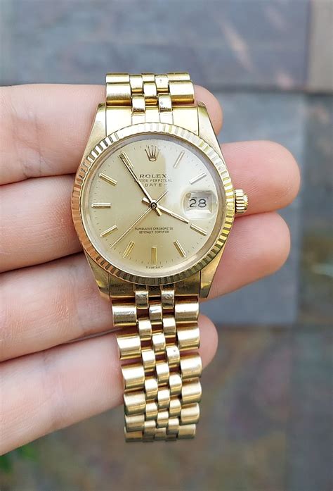 authentic 1976 14k gold rolex day-date|Rolex 14k gold.